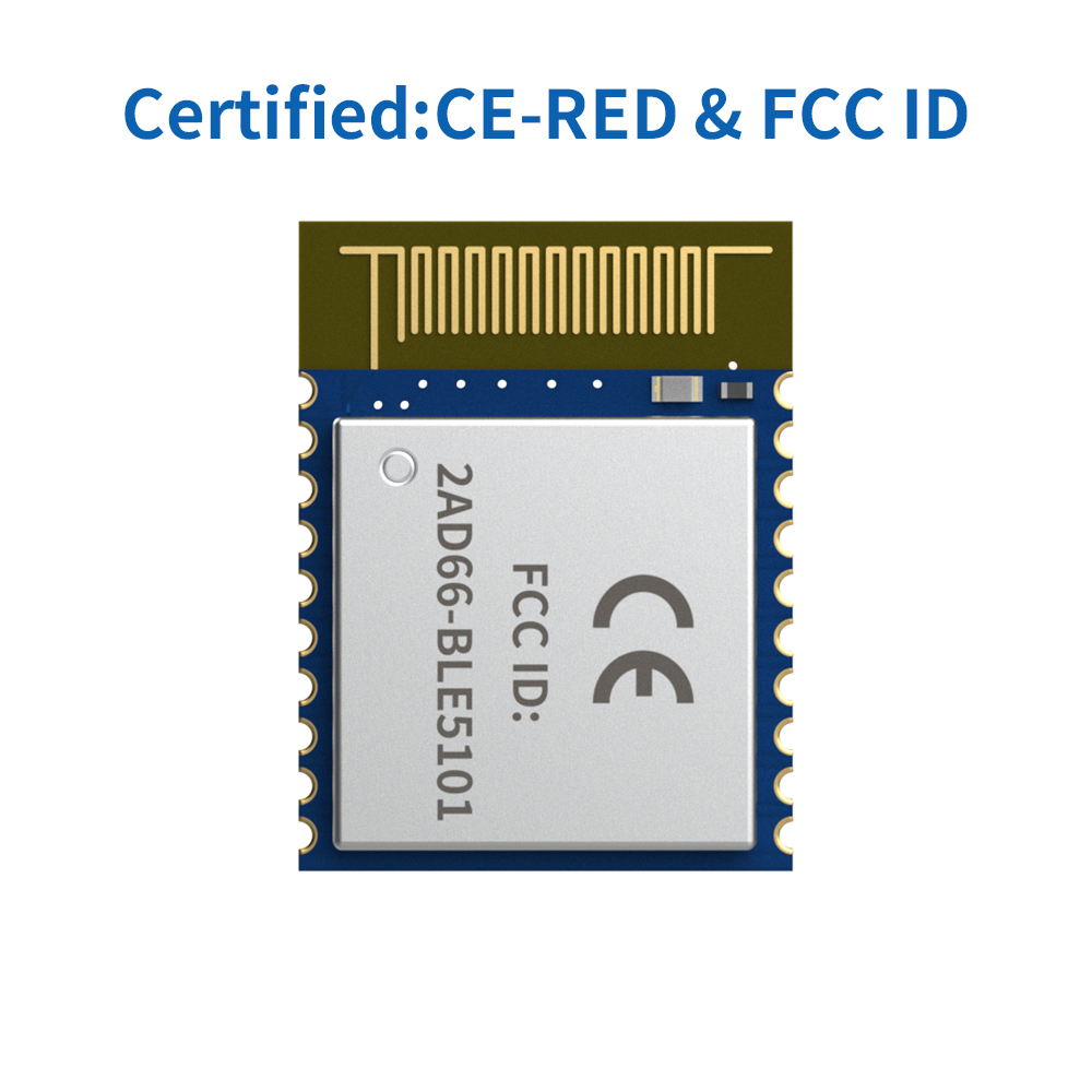 BLE5101 : CE-RED & FCC ID Certified BLE Module BLE 5.1