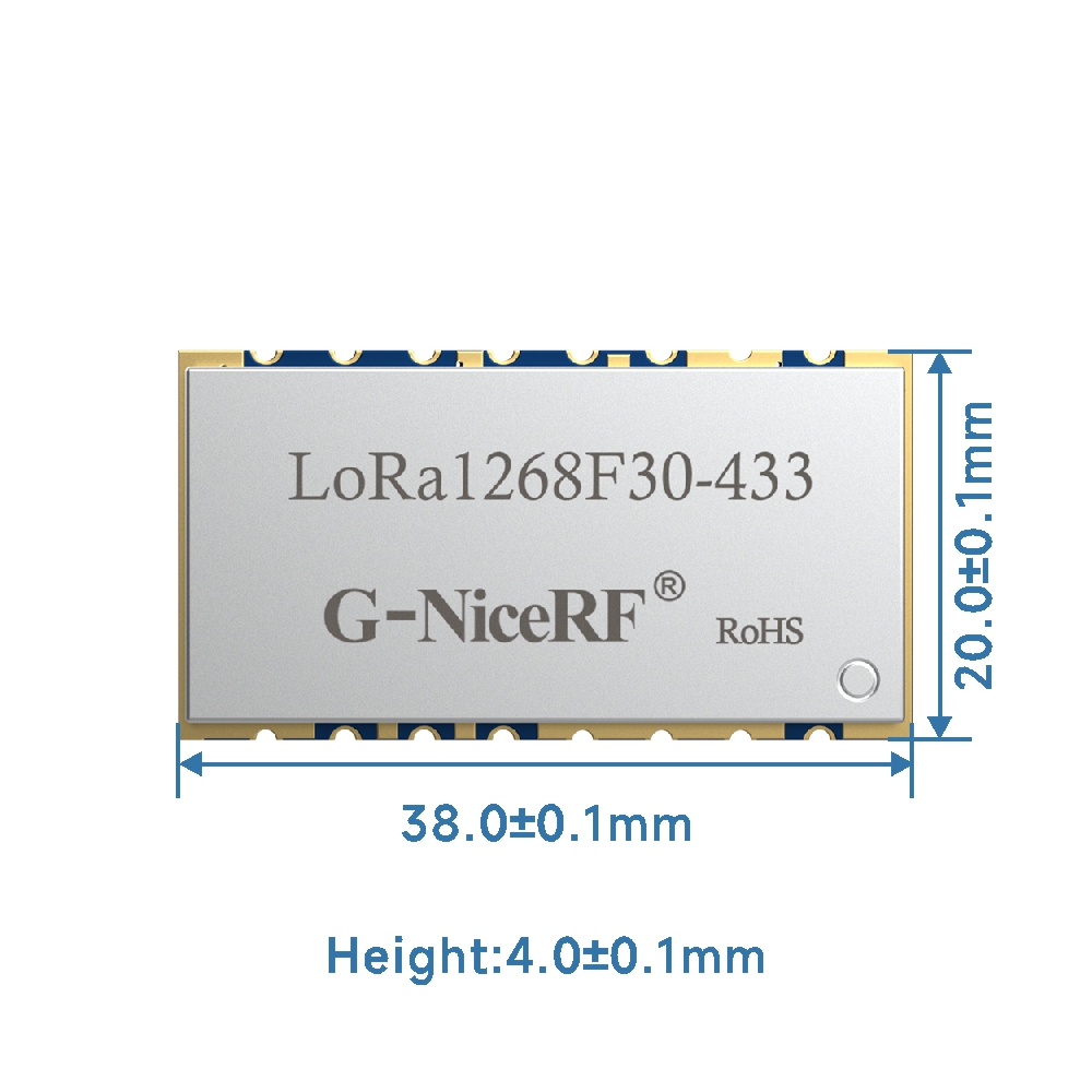 LoRa1268F30 : SX1268  433MHz 1W  Wireless Module With SPI Interface And  ESD Protection