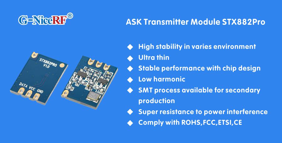 ASK transmitter module STX882Pro