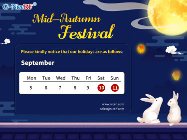 Mid-Autumn Festival Holiday Notice By NiceRF
