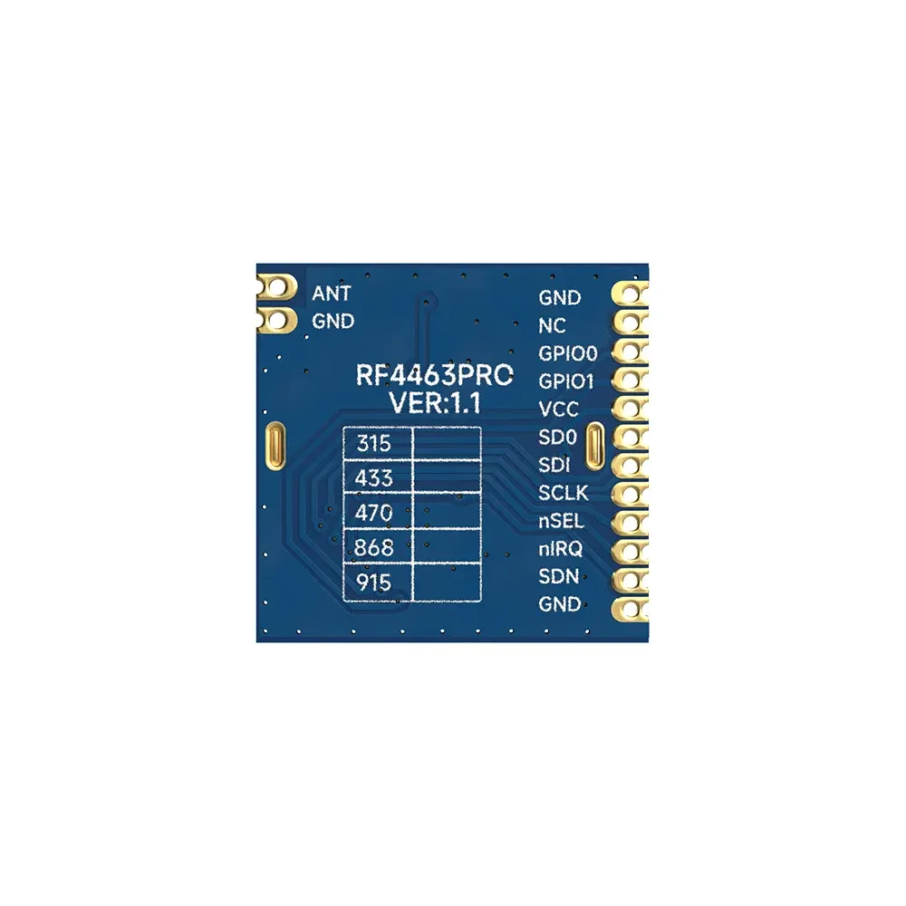 RF4463PRO-433 ：Si4463 433MHz FCC ID & CE-RED Certified  Front End Module