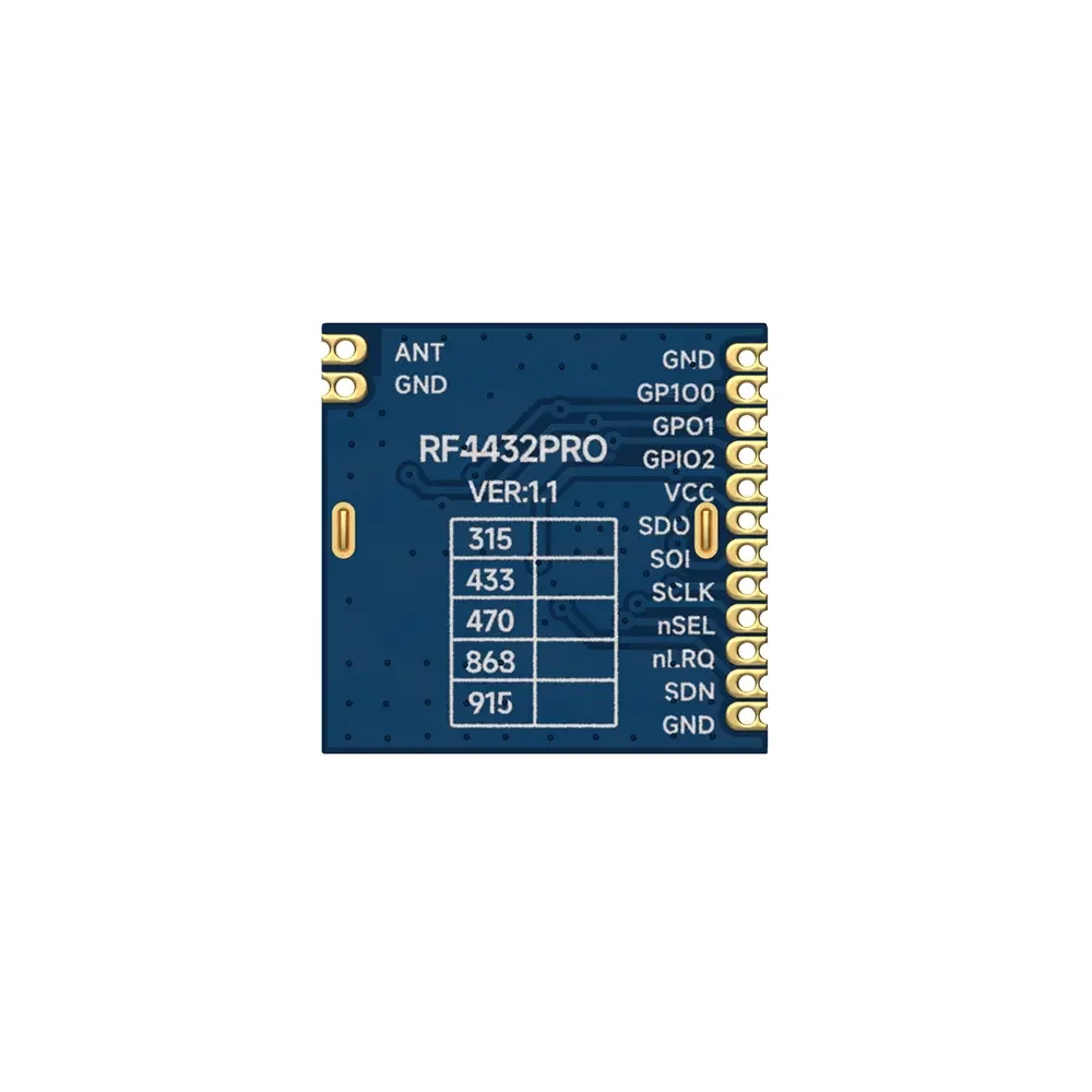 RF4432PRO : Si4432 433MHz CE-RED Certified RF Transmitter and Receiver Module 