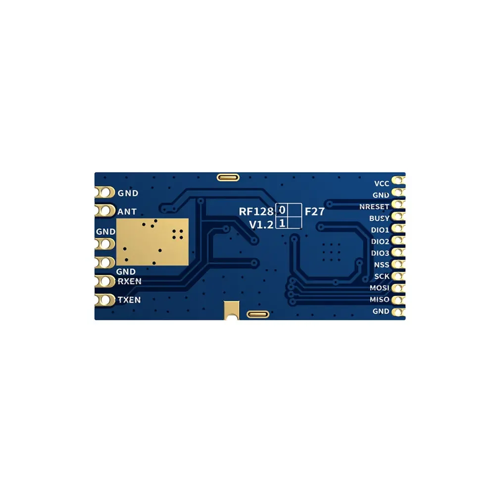 LoRa1281F27 : SX1281 500mW CE-RED & FCC ID Certified  2.4GHz LoRa Module With TCXO