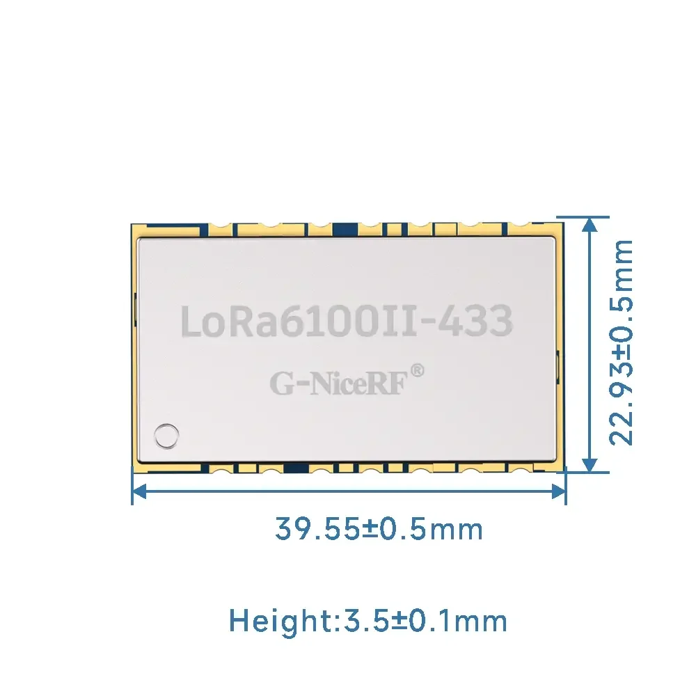 LoRa6100II : 2W Uart LoRa Module With LLCC68 Chip For Mesh Network And ESD Protection