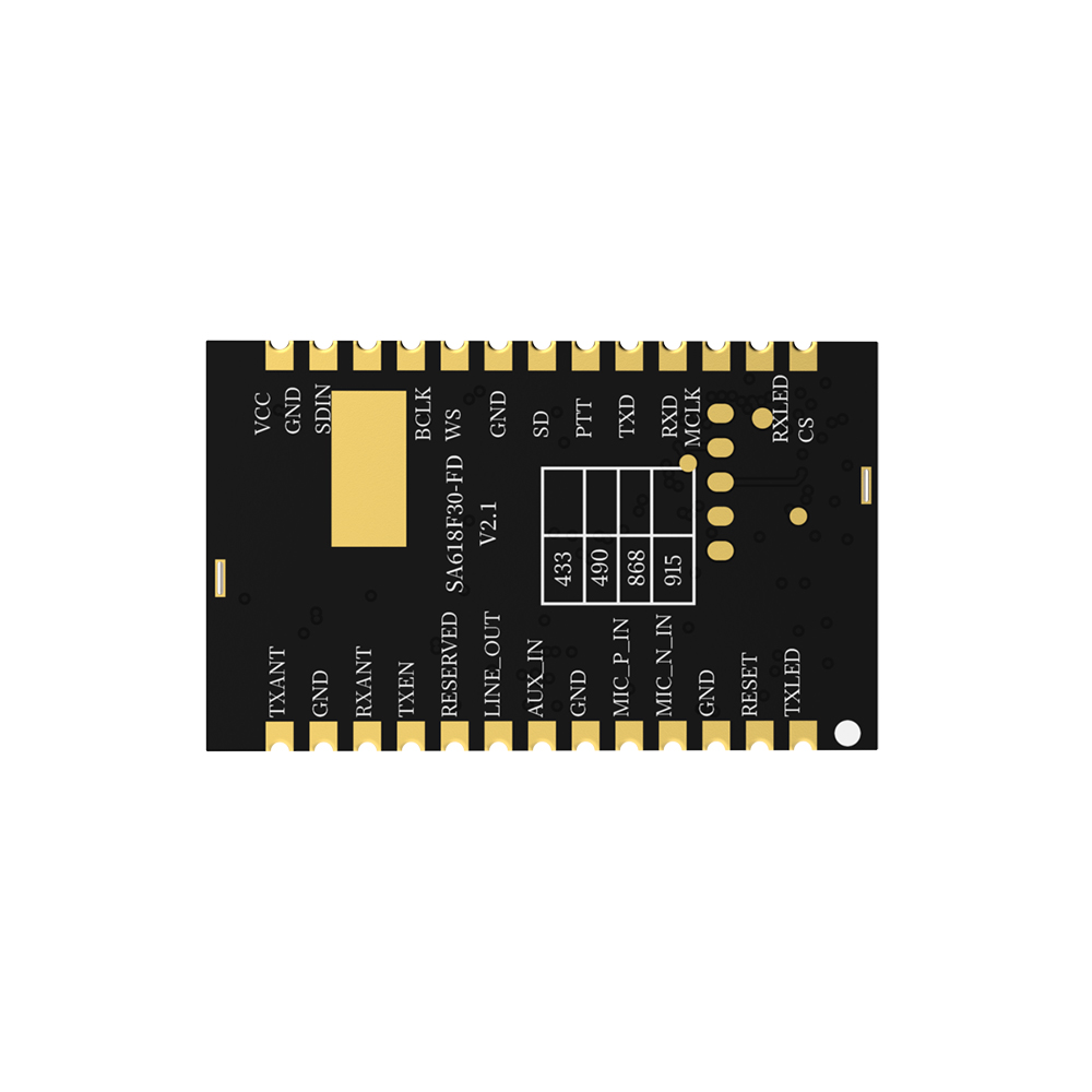 SA618F30-FD full-duplex wireless data transmission module supports 8-way concurrent transmission 