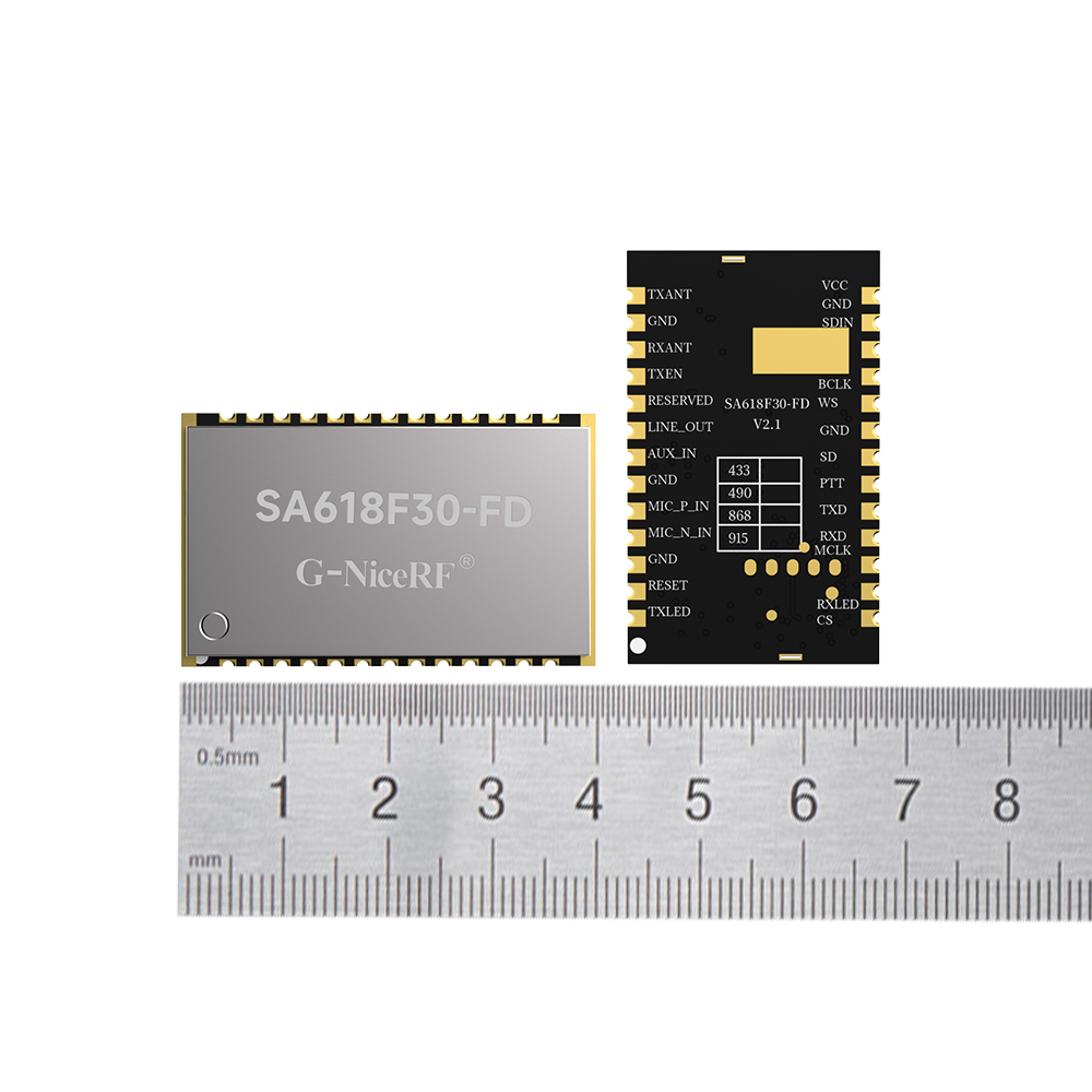 SA618F30-FD full-duplex wireless data transmission module supports 8-way concurrent transmission 