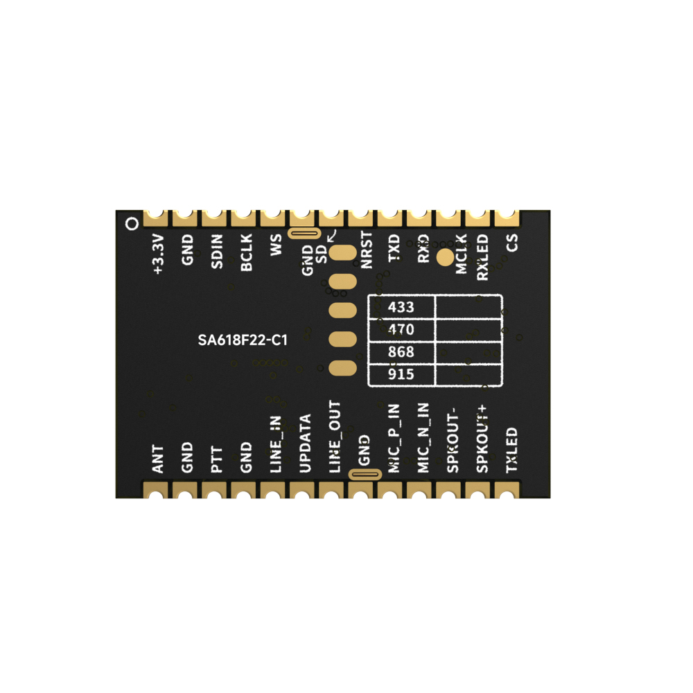 SA618F22-C1 Wireless Digital And Audio All-In-One Full-Duplex Transmission Module