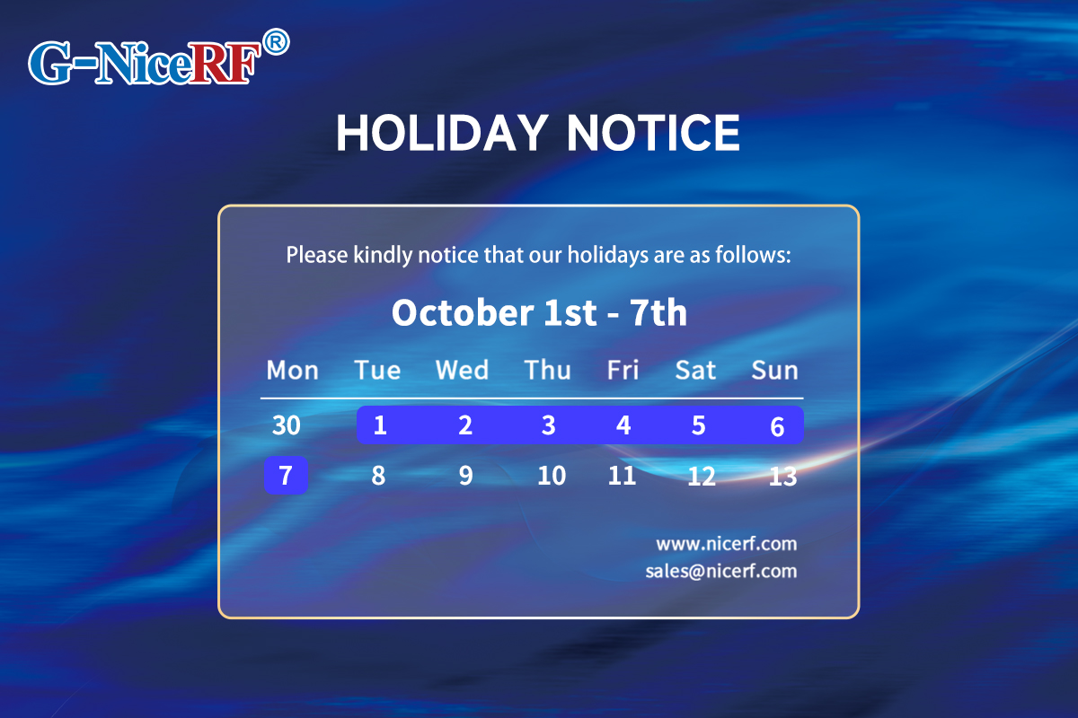 National Day holiday notice By NiceRF