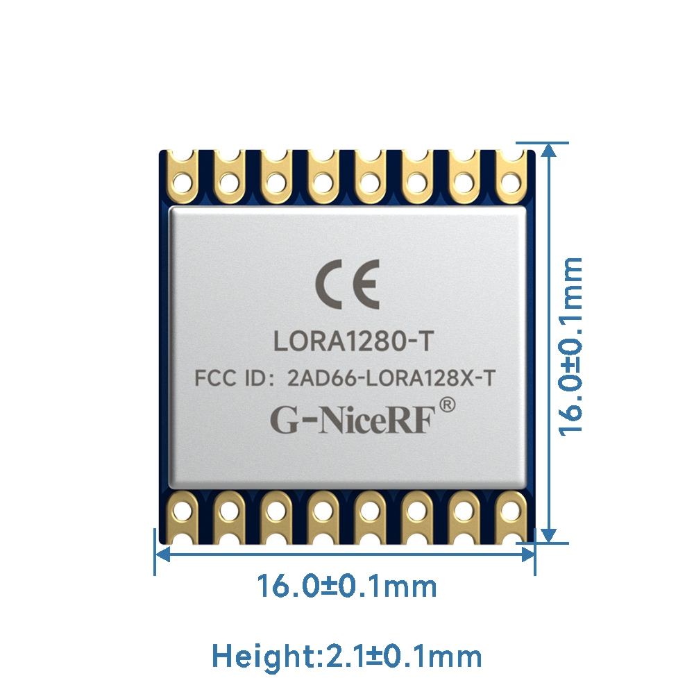 LoRa1280-TCXO : FCC ID&CE-RED Certification SX1280 2.4GHz Certified Module Supports Ranging