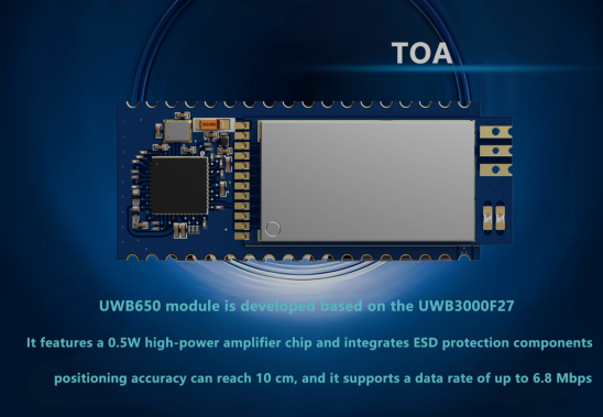 UWB Long-Distance Communication Module: Precise Positioning and Efficient Ranging