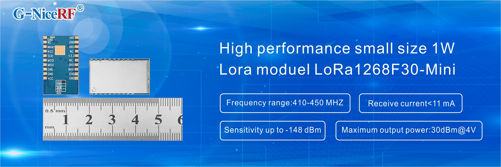 LoRa module LoRa1268F30-Mini