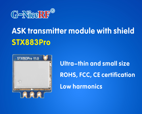 ASK transmitter module STX883Pro that can pass CE and FCC certification is newly launched
