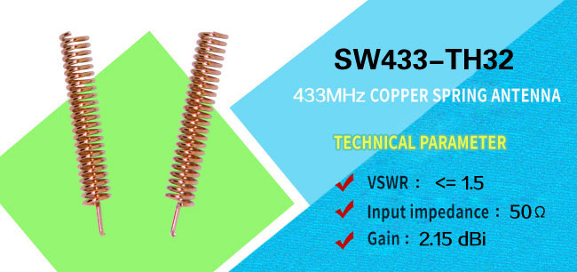 433MHz copper spring antenna SW433-TH32