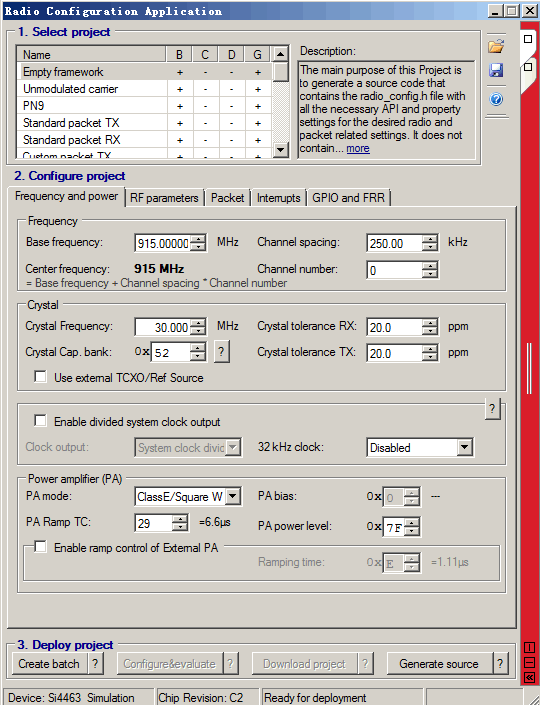 WDS software interface
