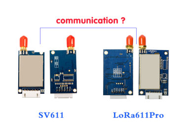 Can RF moudle SV611 communicate with LoRa611Pro?