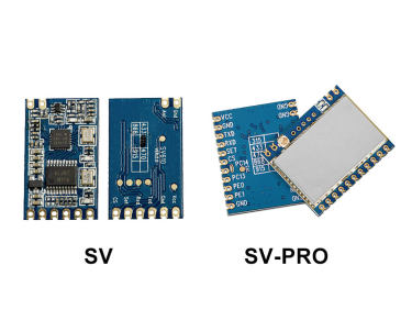What is the difference between SV and SV-pro series wireless modules?