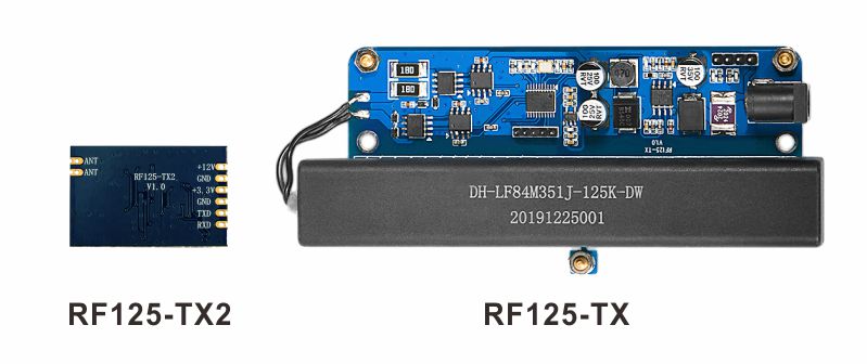 125KHz transmitter module RF125-TX2 and RF125-TX