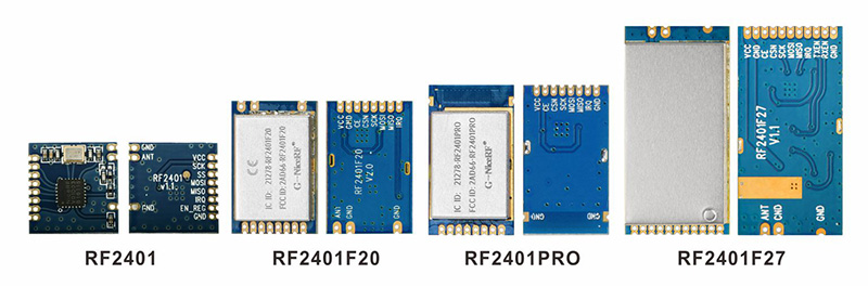 2.4 GHz RF Module RF2401, RF2401F20, RF2401F27 and RF2401Pro