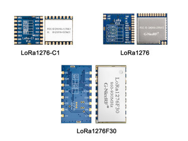 What are the front-end LoRa modules using SX1276
