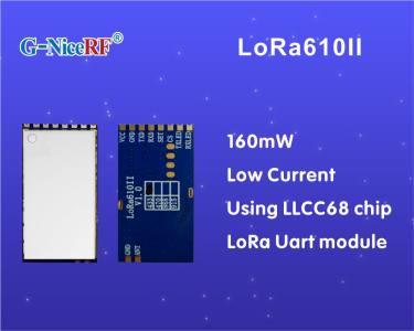 New: 160mW Low Current Uart LoRa Module LoRa610II Using LLCC68 Chip