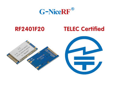 2.4 GHz RF Module RF2401F20 Pass TELEC Certification