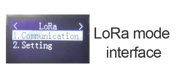 LoRa mode interface