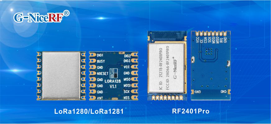 2.4 GHz transmitter and receiver module LoRa1280 & RF2401Pro